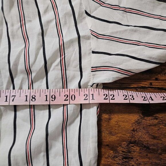 Joie Large Long Sleeve Striped Cotton Blend - Picture 8 of 9